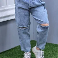 شلوار لی بچگانه  زانو زاپ برند بلک آنجل