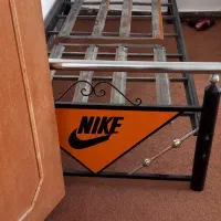 دوتا تخت فلزی یکنفره فلزی|تخت و سرویس خواب|ایلام, |دیوار