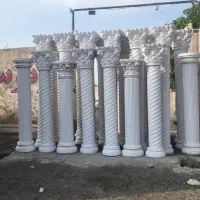 ستون قاشقی مارپیچی ساده سرستون نگین دار قوچی|مصالح و تجهیزات ساختمان|چهارباغ, |دیوار