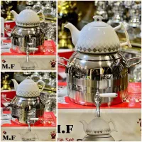 کتری قوری دسته پایین کف چدن MF