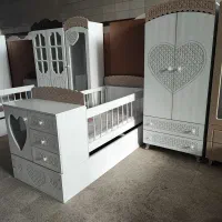 کمد و تخت بچه سرویس خواب سیسمونی کودک تپل مپل|تخت و صندلی بچه|مشهد, توس (بلوار توس)|دیوار