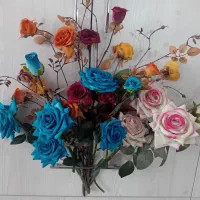 گل رز|گل مصنوعی|قرچک, مهدیه|دیوار