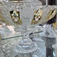 گلدان و میوه خوری  طلاکوب|کلکسیون اشیاء عتیقه|قزوین, |دیوار