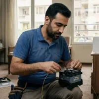 تنظیم مودم فیبر نوری در محل - غیرحضوری