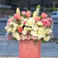 باکس گل بلند تبریو عید نوروز کد ۱۱۶۷ گلاریس