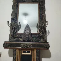 میز آینه چوبی