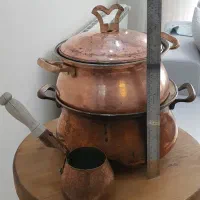 سماور ذغالی قابلمه مسی کیلو ۱۳۰۰