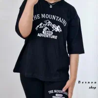 ست تیشرت شلوار نخ پنبه سایز بزرگ