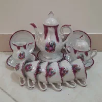 ظرف و ظروف چینی اصل قدیمی و گلسرخی آنتیک