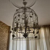 لوستر قفس سفید|لوستر و چراغ آویز|تهران, جنت‌آباد مرکزی|دیوار