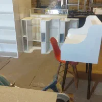 میزتحریر،کتابخانه|میز تحریر و کامپیوتر|نیشابور, شهید بهشتی|دیوار