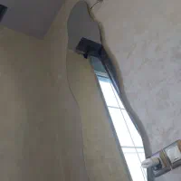 آینه دفرمه بک لایت سایز بزرگ کاملا سالم و نو