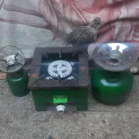 اجاق گاز وپیکنیک وچرخ گوشت همه سالم