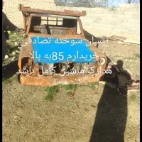 وانت نیسان یاتاقان زده سوخته تصادفی