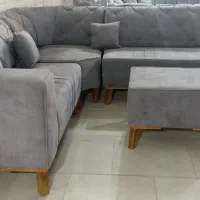 مبل راحتی طرح ال ۶ نفره به همراه میز مبلی