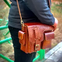 کیف اداری اسپرت چرم طبیعی دستدوز