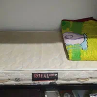 تخت دوطبقه فلزی چوبی|تخت و سرویس خواب|اراک, |دیوار