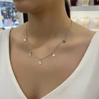 گردنبند مینیمال استیل ستاره و قلب خیلی شیک