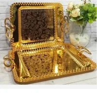 انواع سینی چای خوری موجود توضیحات خوانده شود|ظروف سرو و پذیرایی|دهدشت, |دیوار