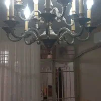 یگ عدد لوستر برنجی سلطنتی|لوستر و چراغ آویز|مشهد, نیزه|دیوار