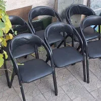 صندلی/صندلی انتظار/فلزی/چرم