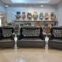 مبل چرم براق اسفنج چستر گیم ساید اسنوا اداری کانتر|مبلمان اداری|ری, دولت‌آباد|دیوار