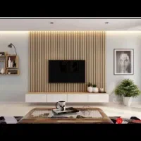 میز Led تی وی Lcd  دیوار پوش صفحه ترموود|میز تلویزیون|تهران, یافت آباد جنوبی|دیوار