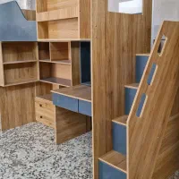 تخت دوطبقه مجموعه یکنفره|تخت و سرویس خواب|اصفهان, بهارستان|دیوار