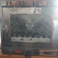 تنور  گازی استیل تک نان  با دو سینی1300 در حد نو