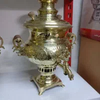 سماور زغالی قلم زنی|قوری، کتری، قهوهساز دستی|اسلامشهر, زرافشان|دیوار