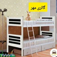تخت دو طبقه/تختخواب دوطبقه پخش تشک|تخت و سرویس خواب|فردیس, منظریه|دیوار