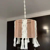 لوستر مکرومه|لوستر و چراغ آویز|اراک, |دیوار