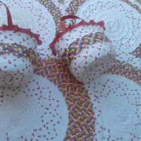 سبد حصیری دست بافت