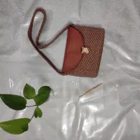 کیف مکرومه دستبافت|کیف، کفش، کمربند|شیراز, میانرود|دیوار