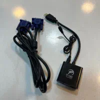 مانیتور AOC سایز 18.5 اینچ LCD و کابل تبدیل hdmi|قطعات و لوازم جانبی رایانه|کوچصفهان, |دیوار