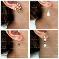 گوشوار آبکاری طلا|بدلیجات|شیراز, بریجستون|دیوار