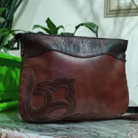کیف چرم اصل دست دوز