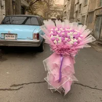 دسته گل عروسکی باکس بوکت خرس کادو روز زن ولنتاین