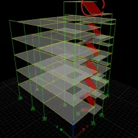 حل سازه طبقات مازاد