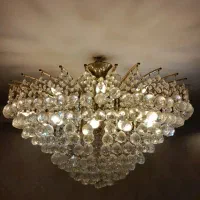 لوستر کریستال اشکی ۲۱شاخه|لوستر و چراغ آویز|تهران, پرستار|دیوار