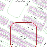 فروش زمین ۲۰۰متری،خیابان۲۰متری.کلانشهر