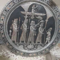 سینی تزیینی مسی کار دست