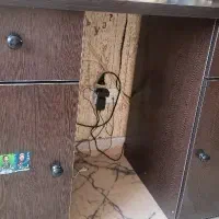 میز تحریر سه  تیکه   آکواریوم همراه ماهی و پمپ