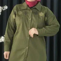 ست مانتو شلوار شال سایز بزرگ