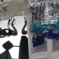 جاکلیدی پارچه ای و شیشه ای و چاقو و پیپ و HONDA