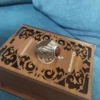 انگشتر عقیق و فیروزه باهم ۳۵۰۰