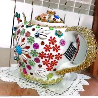 قوری تزئینی دکوری نو نو هنر دست هنرمند|صنایع دستی و سایر لوازم تزئینی|اصفهان, قلعه طبره|دیوار
