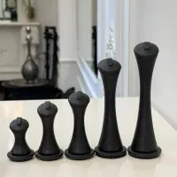 مانکن انگشتر چرم مشکی ۲۸ عدد