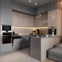 کابینت تمام چوب طرح چوب و پلی یورتان|مصالح و تجهیزات ساختمان|شیراز, علی آباد|دیوار