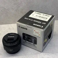 لنز کنون فیکس 50mm f1.8 STM مشابه نو